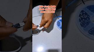 TUTORIAL  Cara Pasang LED Strip RGB SMD 5050 WS 2811 IC IP33 pertukangan tutorial diy ledlight [upl. by Pond]