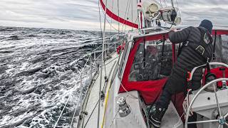 Battling a Gale on Our Passage Across the BERING SEA [upl. by Tijnar621]