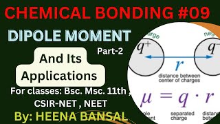 Chemical bonding dipole moment and its application  msc csirnet neet [upl. by Ertsevlis]