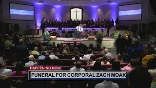 Funeral for Brookhaven police officer Zach Moak [upl. by Fields]