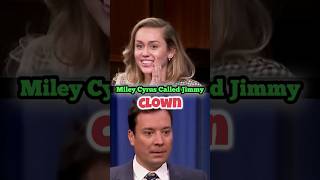 Miley Cyrus ROASTS Jimmy Fallon 😱😂 shorts [upl. by Carrissa135]