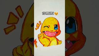 How to Draw Charmander in Different Levels 😳 shorts pokemon animedrawing [upl. by Lail]