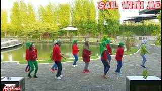 Sail With Me Line DanceChoreo By Silvia Schill DE Dec 2023Beginner Level [upl. by Hughett]