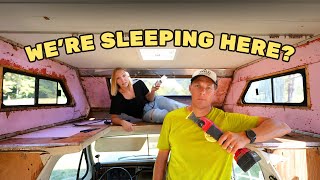 We Rebuilt Our Rotten Motorhome Front Over Cab RV Renovation [upl. by Anua]