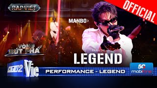 LEGEND  MANBO đi flow đỉnh khiến đối thủ phải dè chừng  Rap Việt 2024 Performance [upl. by Nomrah]