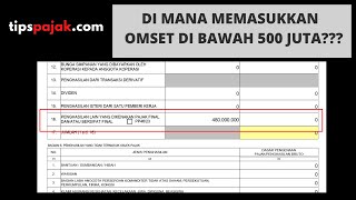 Cara Lapor SPT Tahunan Pribadi Omset di Bawah 500 juta [upl. by Willumsen750]