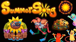 SummerSong 2024  5 new Costumes My Singing Monsters 4k [upl. by Giarc]