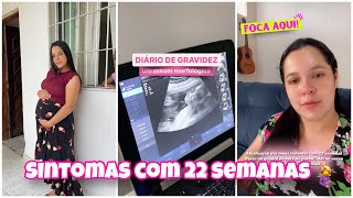 DIÁRIO DE GRAVIDEZ 🤰🩷 SINTOMAS COM 22 SEMANAS [upl. by Oimetra]