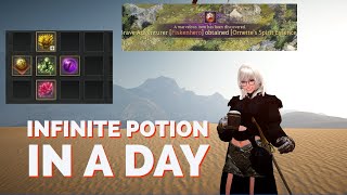 BDO infinite HP potion in 24h [upl. by Anaira791]