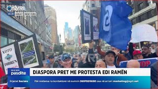 LAJMI I FUNDIT Diaspora e Amerikës pret me protestë Edi Ramën në New York 26102024 [upl. by Llewoh]