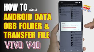 How to access Android Data and OBB folder amp transfer files Vivo V40 [upl. by Irab]