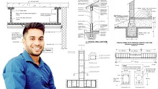 AutoCAD Drawings with Technical Details  How to make details of Beam Column Watertank etc [upl. by Selena]