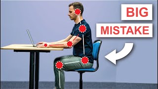 How to Sit Properly  Desk Ergonomics [upl. by Veradia]