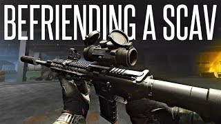 ATTEMPTING TO BEFRIEND A SCAV AS PMC  Escape From Tarkov 12 PVP Gameplay [upl. by Halsey]