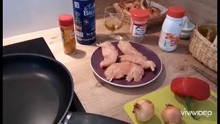 aiguillettes de poulet au curry blanc de poulet [upl. by Camfort476]