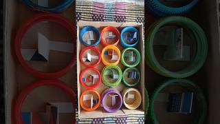 Creative bangles 🎉💥 bangle storage box bangla craft simplerecipe colors shorts [upl. by Dauf140]