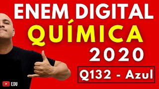 ENEM DIGITAL 2020 QUÍMICA  Tema PILHAS RECARREGÁVEIS E DDP Questão 132  Azul [upl. by Aillimat680]