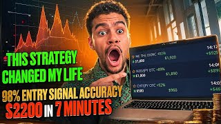 THIS STRATEGY CHANGED MY LIFE 98 ENTRY SIGNAL ACCURACY 2200 IN 7 MINUTES [upl. by Aipmylo]