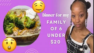 IM FEEDING MY FAMILY OF 6 ON A 20 BUDGET😲 subscribe dinner fyp [upl. by Saint589]