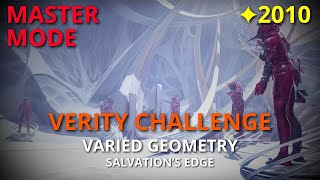 Verity Challenge  Master 2010 Salvations Edge  Destiny 2 PS5 [upl. by Norraj]