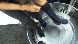 SealSkinz Waterproof Socks Demo [upl. by Lash558]