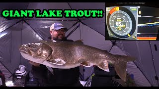 I CAUGHT A GIANT  Ice Fishing Lake Trout BACK 2 BACK [upl. by Jose]