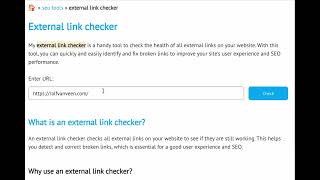 External link checker  Free SEO tool [upl. by Goode]