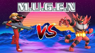 MBTG MUGEN Saki Omokane me vs Incineroar Crocok6 [upl. by Alrrats911]