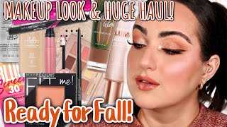 AFFORDABLE FALL MAKEUP TUTORIAL amp A HUGE MAKEUP HAUL [upl. by Roze275]