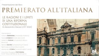 Premierato allitaliana UTET 2024  I Webinar di IBL [upl. by Ennirac]