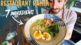 7 Ingredient Restaurant Style Ramen Amazing Recipe [upl. by Arrehs]