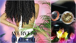 Hair growth LIKE A BOSS Ayurvedic oil recipe [upl. by Berne]