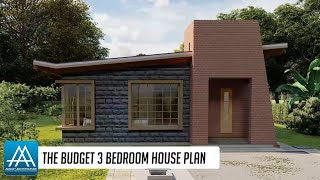 Simple and Affordable 100M2 Budget 3 Bedroom Bungalow House Plan with Detailed Floor Plan [upl. by Winser176]