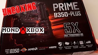 Unboxing Placa base ASUS Prime B350PLUS AM4 Motherboard MondoXbox [upl. by Nawek]