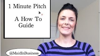 1 Minute Sales Pitch  A How To Guide [upl. by Nidia]