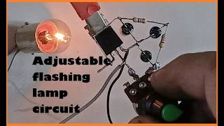 Adjustable flashing lamp circuit [upl. by Arahsak785]