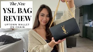 NEW YSL UPTOWN WALLET ON CHAIN  Review and Impressions [upl. by Haropizt960]