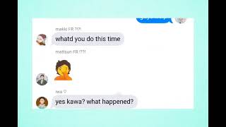 oikawas parents find out hes gay  iwoai  haikyuu texting story [upl. by Ytissac]