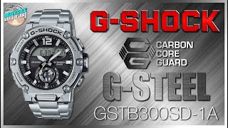 Better Than The GSTB200  GShock GSteel 200m Carbon Core Quartz GSTB300SD1A Unbox amp Review [upl. by Arvell]