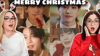 REACTING TO CHRISTMAS KPOP MVS BOYNEXTDOOR GOT7 ONLYONEOF KINGDOM  Lex and Kris [upl. by Filmer]