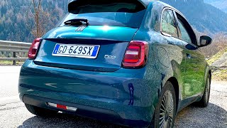 Fiat 500e Electric 118HP 42kW Battery  Acceleration 0100kmh [upl. by Norraf929]