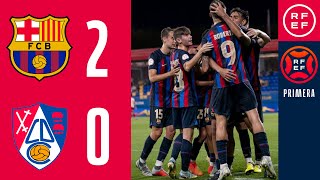 RESUMEN PrimeraFederación  FC Barcelona Atlétic 20 CD Calahorra  Grupo 2  Jornada 3 [upl. by Nospmoht982]