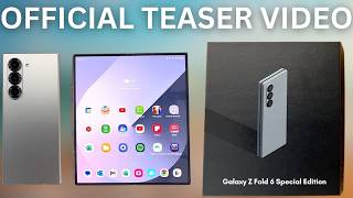 Samsung Galaxy Z Fold 6 Ultra  OFFICIAL TEASER [upl. by Nine860]