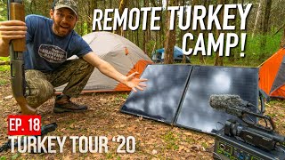 SOLAR POWERED TURKEY CAMP  Tennessee PUBLIC LAND Hunting [upl. by Koeninger]