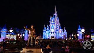 Magic Kingdom 2022 Night Walkthrough in 4K  Walt Disney World 50th Anniversary Orlando Florida [upl. by Notsnhoj474]