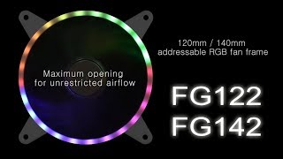 SilverStoneFG142FG122 addressable RGB fan frame [upl. by Gerrald]