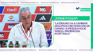 PERÚ 00 CHILE CONFERENCIA DE PRENSA DE JORGE FOSSATI Y LUIS ADVÍNCULA  CLASIFICATORIAS 2026 🇵🇪⚽🇨🇱 [upl. by Etnomed]