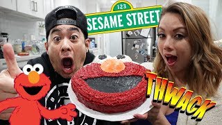 Making Leias Elmo Smash Cake [upl. by Geralda]