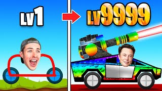 Upgrading NOOB to MAX LEVEL CAR in Draw Joust [upl. by Tewell842]