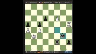 Dmitrij Kollars 🇩🇪 vs Daniel Quizon 🇵🇭 Round 2 chess shorts [upl. by Nolan445]